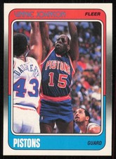 1988-89 Fleer #41 Vinnie Johnson Detroit Pistons Card