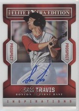 2014 Elite Extra Edition Inspirations Die-Cut Signatures Sam Travis Auto fm0
