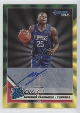 2019 Panini Donruss Green & Yellow Laser Signatures Mfiondu Kabengele Auto nd3
