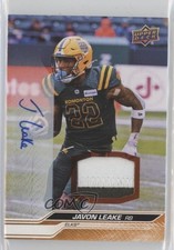 2024 Upper Deck CFL Game Patch Auto 21/99 Javon Leake #58 Patch Auto 1lm9