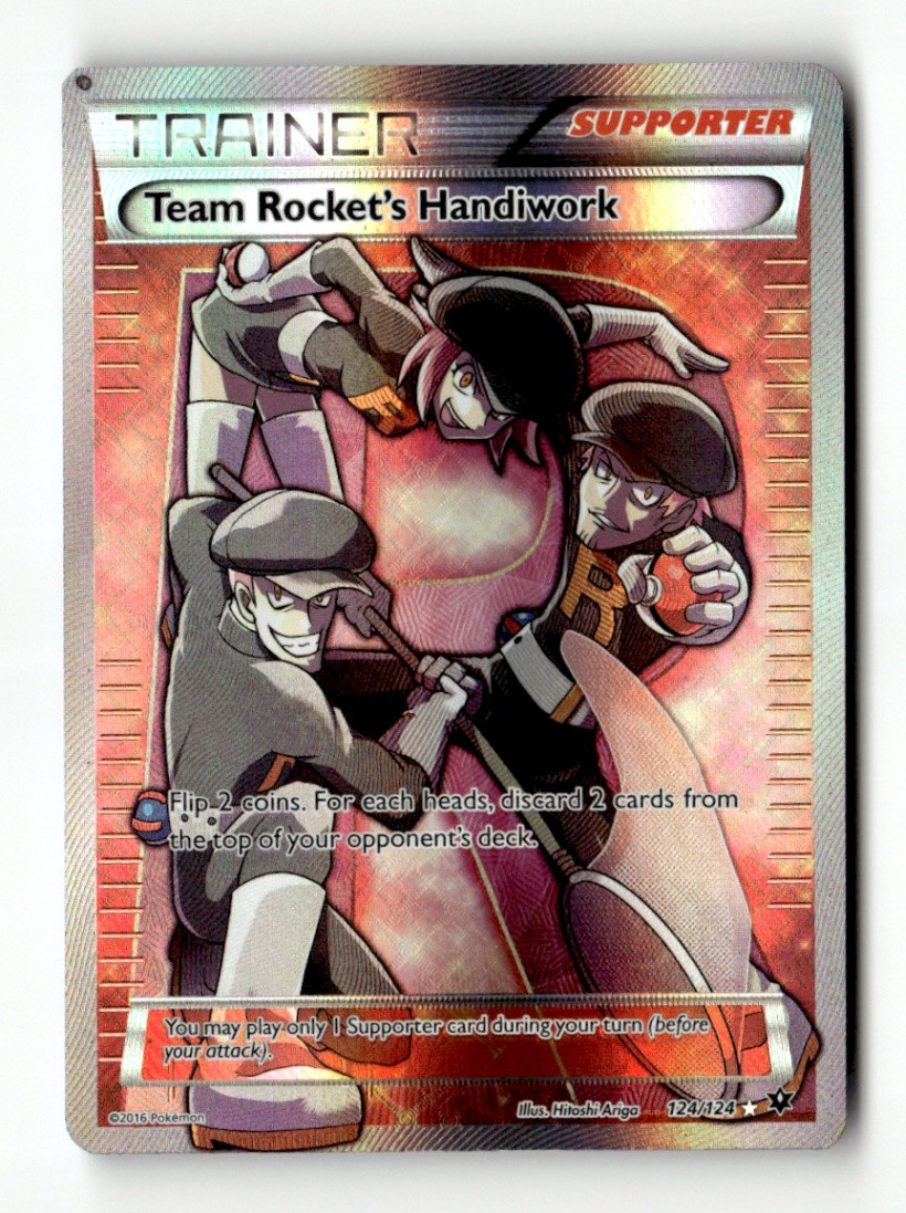 Team Rocket's Handiwork (Full Art) XY - Fates Collide 124/124 NM Pokémon TCG