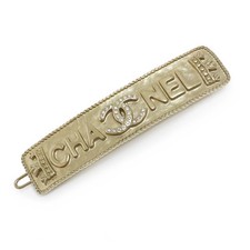 CHANEL CC Logo Logo Hair Clip Hair Accessories Hair Clip , Gold AB6653