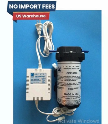 ONE (1) NEW AQUATEC 8841 SERIES RO BOOSTER PUMP WITH 3/8  JG INSERTS  PART NUMBE