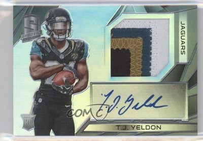 2015 Panini Spectra 12/99 TJ Yeldon #172 RPA Rookie Patch Auto RC 0f8