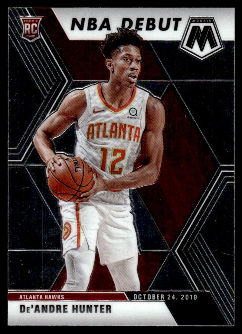 2019-20 Panini Mosaic NBA Debut De'Andre Hunter Rookie Atlanta Hawks #266
