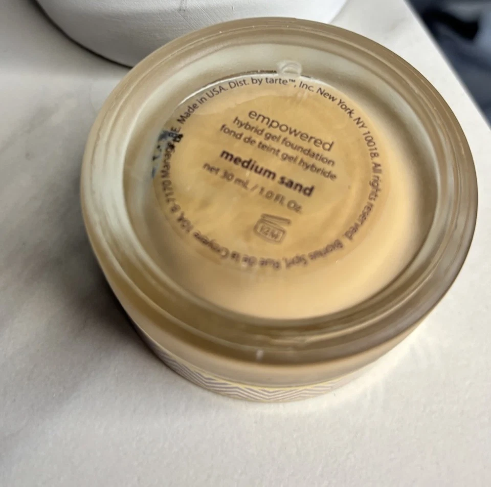 Tarte Empowered Hybrid Gel Foundation Shade Medium Sand 1 Oz Jar - Image 3 of 4