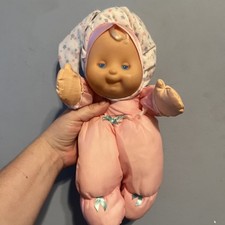 Fisher Price Puffalump Kids Baby Doll Pink Snuggle Plush Stuffed 1991 Untested