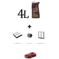 Hoffcar Wartungsset 3 Filter Und 4L ÖL FüR Mazda 3 (Bm) 2.0 Skyactiv-G 165 121