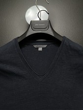 John Varvatos Collection Luxury Shirt - 100 Linen - Raw Cut Edges - Vtg 2015