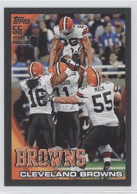 2010 Topps Black 45/55 Cleveland Browns Team #377 0a1