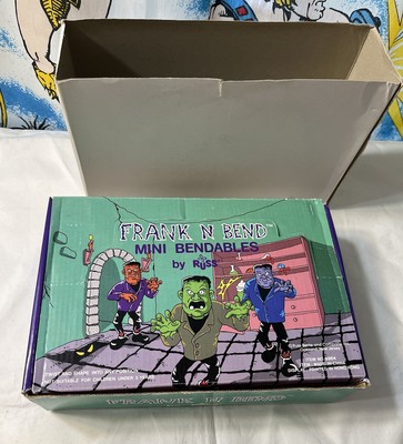 Vintage Russ Frankenstein Frank N Bend Mini Figures STORE DISPLAY CASE Halloween