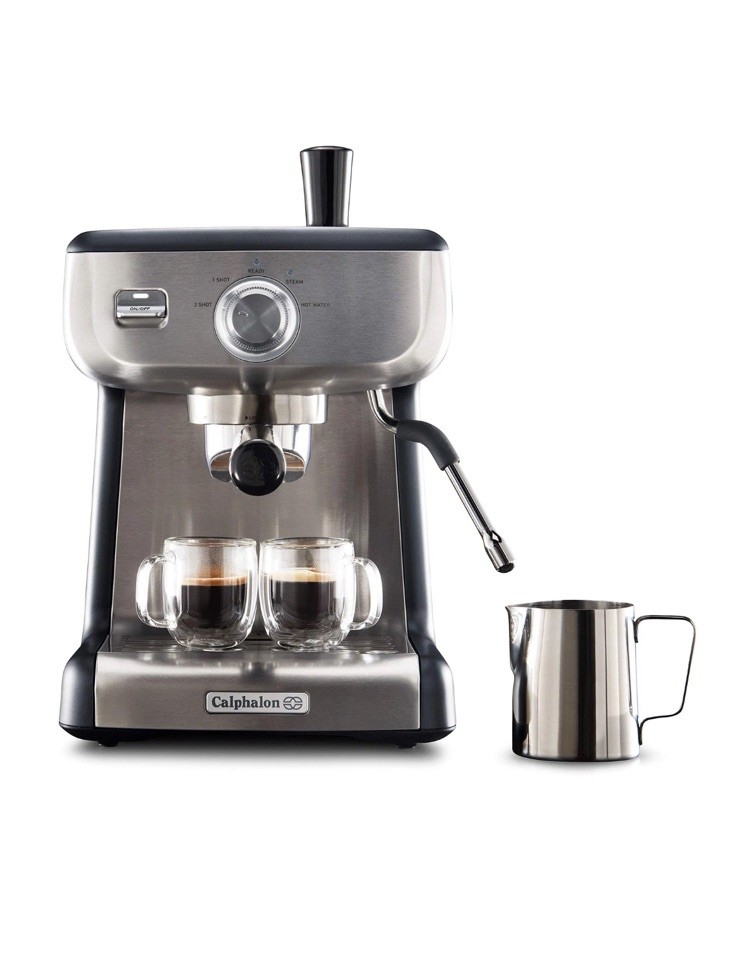 Calphalon BVCLECMP1 Temp iQ Espresso Machine with Steam Larg