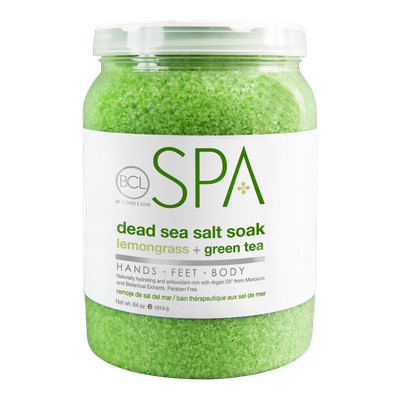 BCL SPA 64 oz. Dead Sea Salt Soak Lemongrass + Green Tea