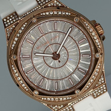 MICHAEL KORS Lennox MK7248 Crystal Paved Rose-Gold 43mm Wristwatch