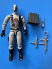 GI Joe Black Major Custom 3.75" Cobra Invasor Snake Eyes Figure Silver Head
