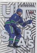 2021/22 FLEER ULTRA..J.T. MILLER..ULTRA STARS..CARD # US-18..CANUCKS