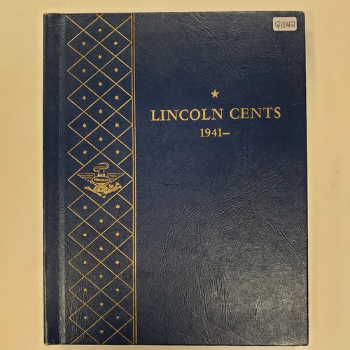 1941-1974 1c Lincoln Head Cent Complete Album - Many Red BU Whitman - Q1142