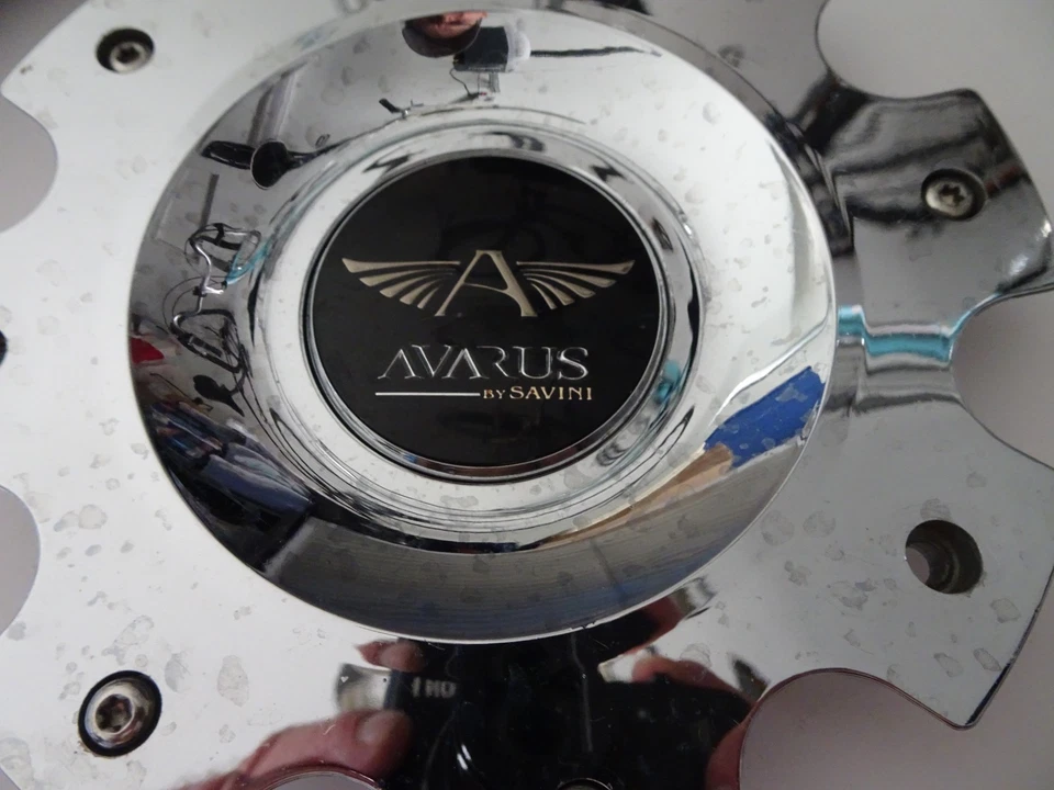 Tapa central de rueda personalizada cromada AVARUS BY SAVINI # MS-CAP-Z216, MS-CAP-Z212 Foto 2 de 3