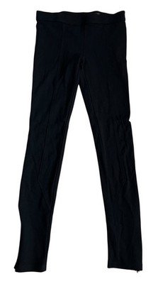 Club Monaco Women Size 2 Ponte Pants Black Preppy Ankle Zip