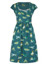 Piccalilly Women's Wrap Dress - Duck and Dive Xs, Uk 6-8