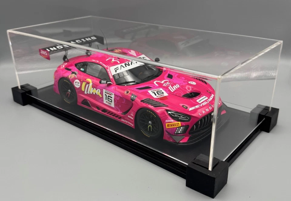 Mercedes AMG GT3 #16 EVISU Uno Racing Landgraf 24h Spa 2024 Spark 18SP261 1/18 - Photo 3/4