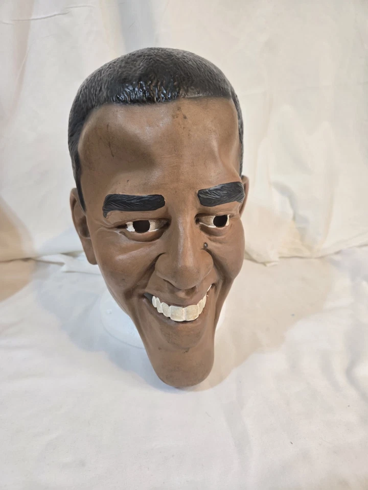 Barack Obama Presidente MASCARILLA COMPLETA Halloween Política Presidencial De Colección Foto 4 de 4