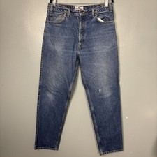 Vintage 90 s LEVI 540 Orange Tab Relaxed Fit Men s Blue Denim Jeans 36x32