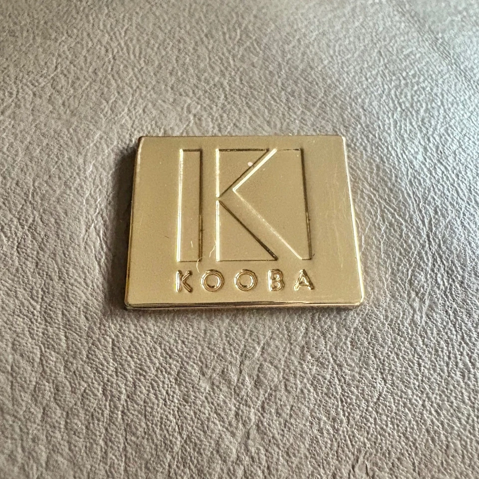 $298 KOOBA Everette Gray Leather Tote Bag Shoulder Purse Designer Hobo Handbag - Image 4 of 4