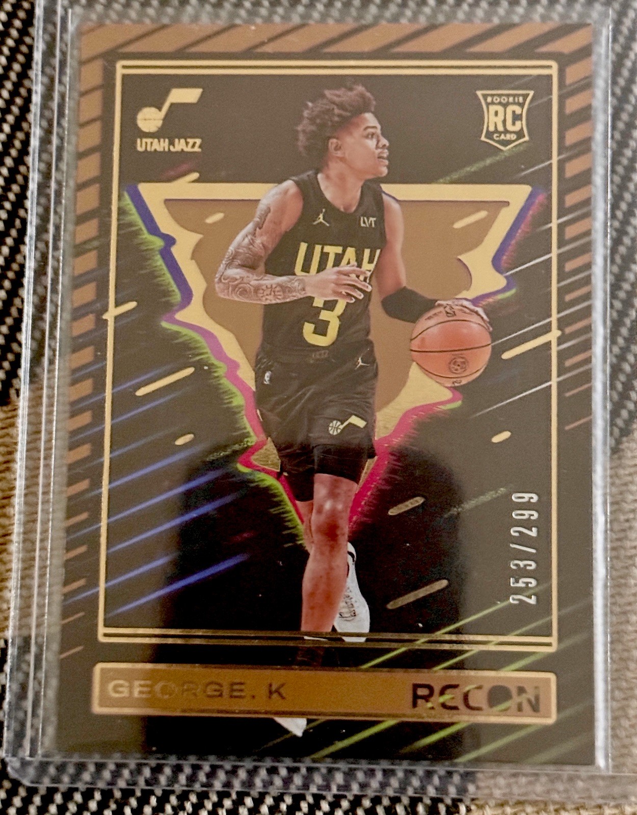 2023-24 Panini Recon - Rookies Keyonte George #237 Holo Bronze /299 (RC)