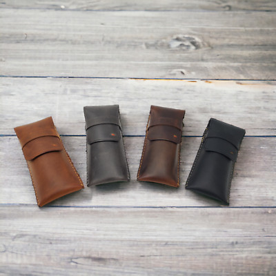 Handmade Leather Glasses Case- Eyeglass Case- Sunglasses Case Protective Holder