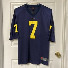 Vintage Nike Team Michigan Wolverines NCAA Football Jersey 7 Men  s Size M