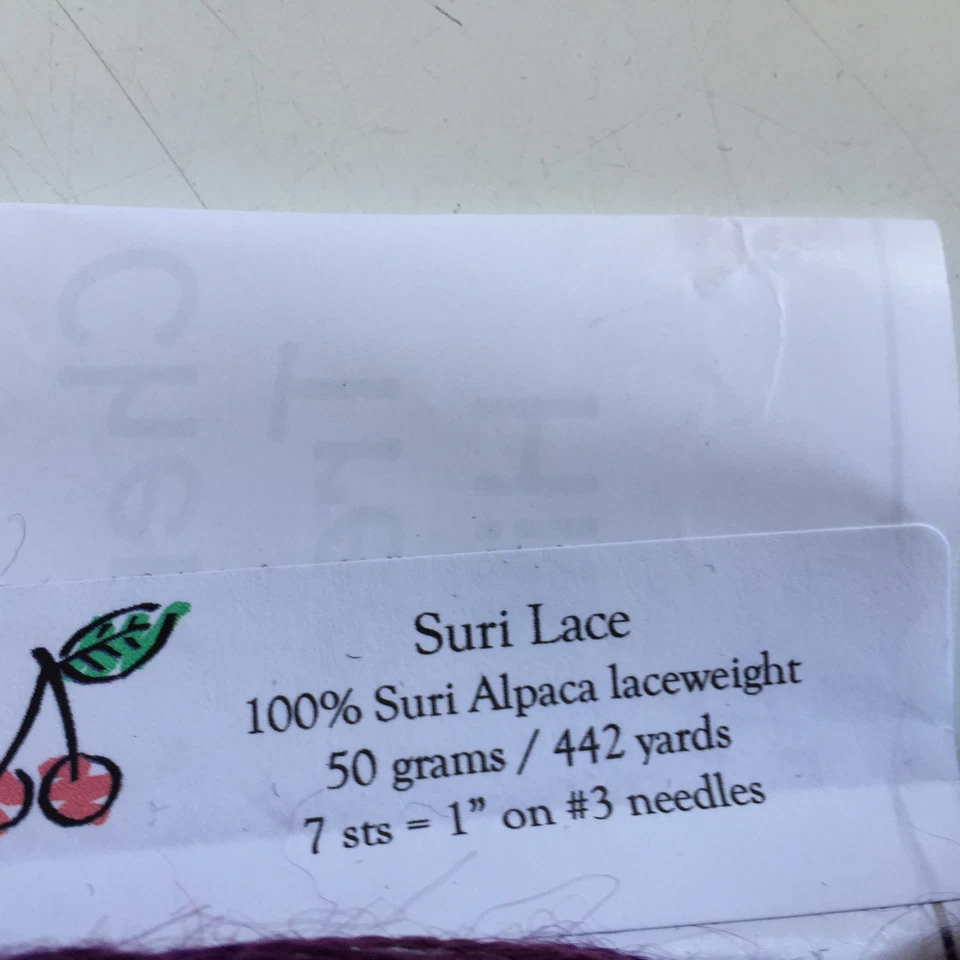 50 gramas Hank of Suri renda pintada à mão cor "Blueberry Hill" - Cherry Tree Hill - Imagem 2 de 2