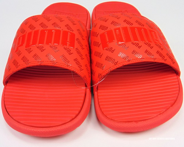 puma sandals red