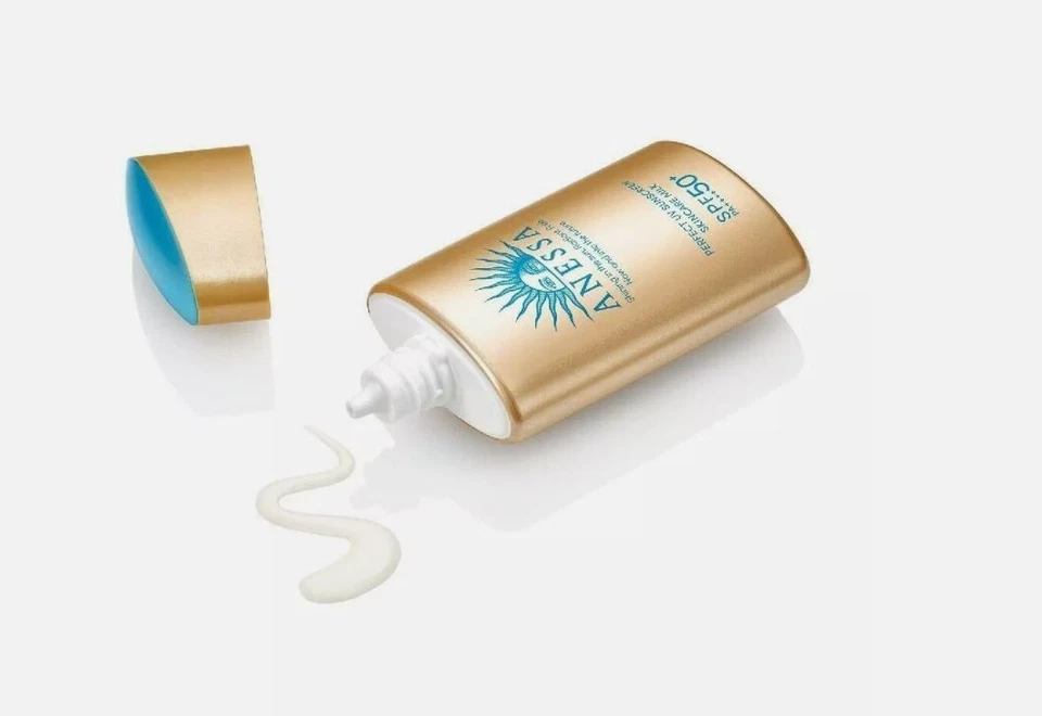 Protector solar UV Shiseido Anessa Perfect para el cuidado de la piel leche FPS50 - 60 ml / 2 oz Foto 3 de 3