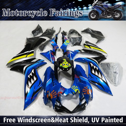Blue Shark Fairing Kit For SUZUKi GSXR600 GSX-R 750 2011-2020 Injection  Bodywork | eBay