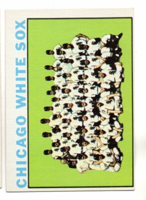 1964 Topps #496 WHITE SOX TEAM CARD EX-MT SEMI HIGH SET BUST BREAK VINTAGE 1960S
