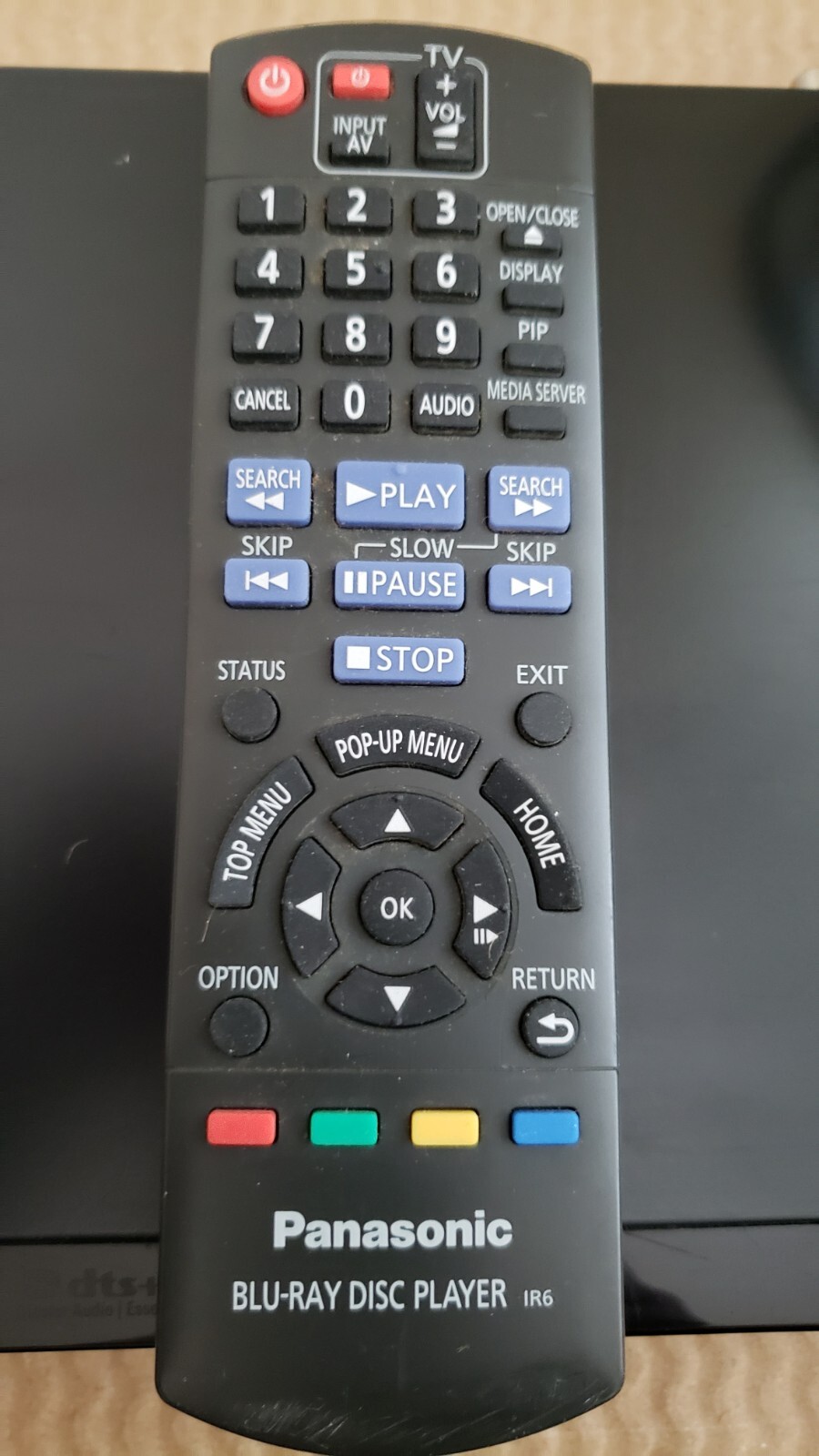 Panasonic DMPBD75 BluRay DVD Disc Player with Remote and Power Cable