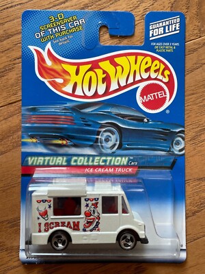 2000 HOT WHEELS VIRTUAL COLLECTION I SCREAM ICE CREAM TRUCK White