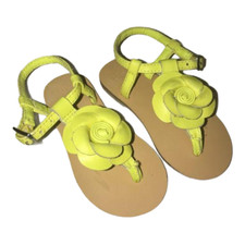 Janie and Jack Yellow Girls Sandals Sz 5 NWOB