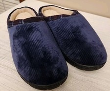 Totes Mens Slip On Slippers House Shoes M