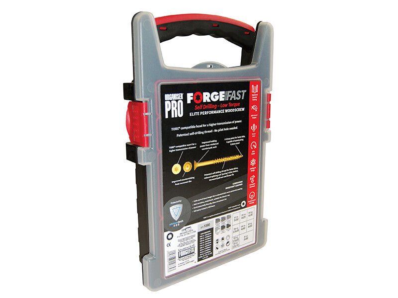 Forgefix Forgefast Punta Torx Compatibile Legno Vite Organiser Pro 1000 Pezzi