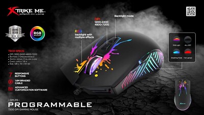 Xtrike Me Dream My Life GM-215 Optische Gaming Maus 7200DPI