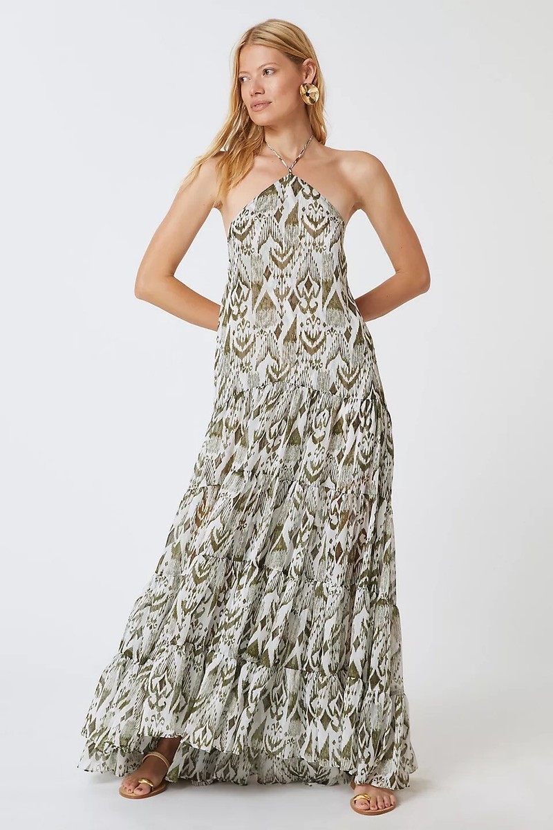 misa halter midi dress Misa Halter Midi Dress