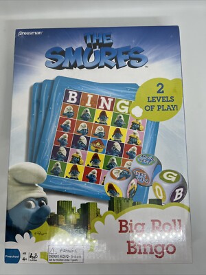 Smurfs Bingo Game Big Roll BINGO 2011 Pressman NIB Sealed