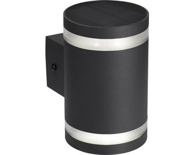 LED Solar Wandleuchte 125x90x140 mm schwarz | eBay 