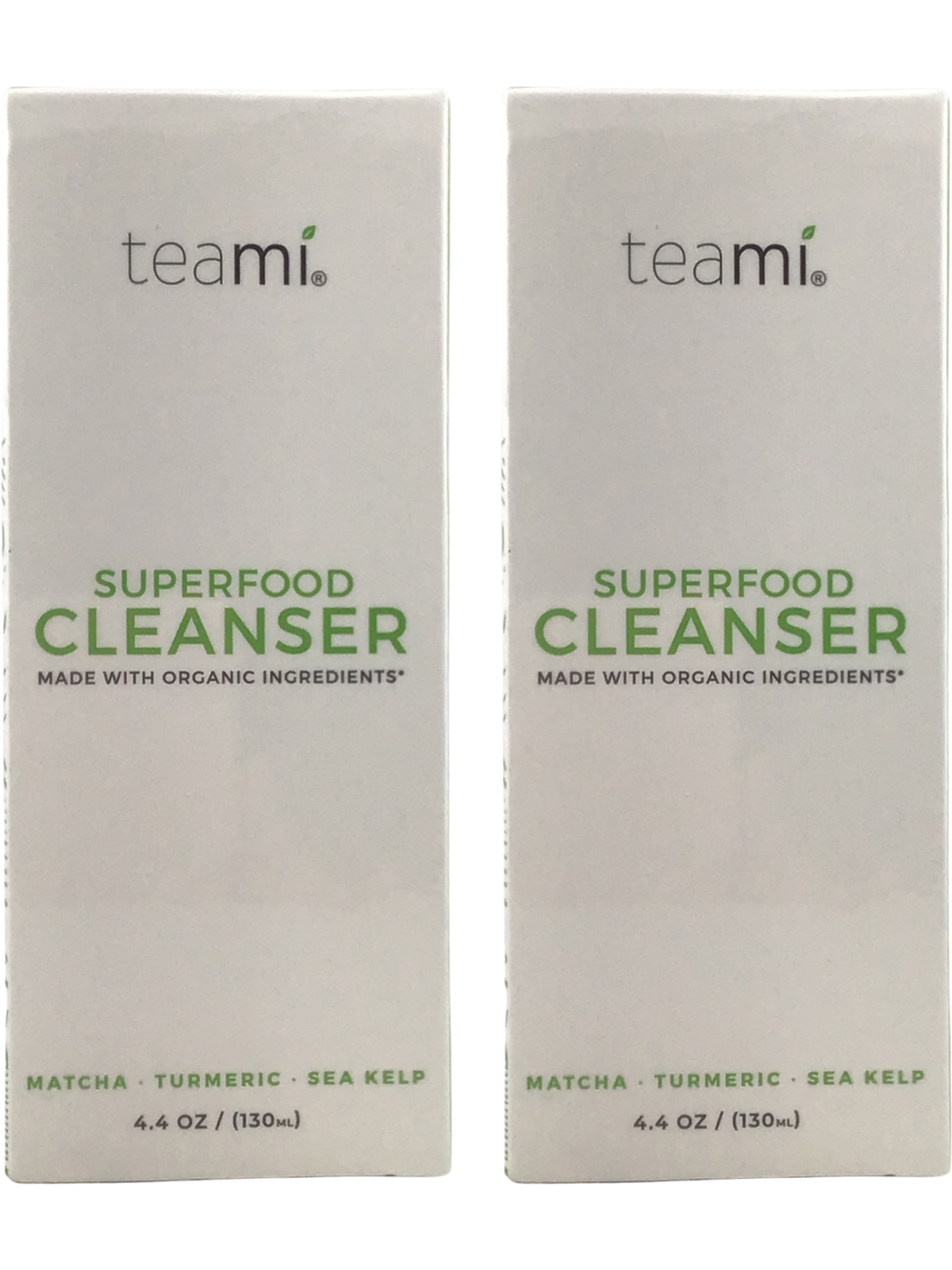 2 Pack Teami Superfood Cleanser Matcha Turmeric Sea Kelp All Skin Types