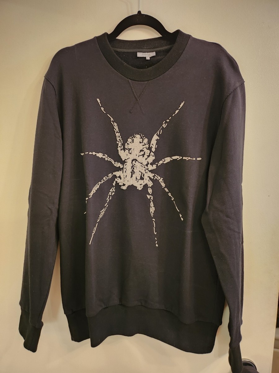 LANVIN MENS SPIDER SWEATSHIRT DEAD STOCK BNWT BLACK SIZE