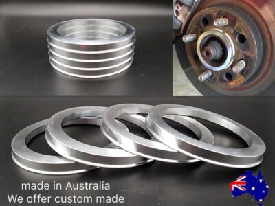 Wheels Spigot Hub Rings Aluminium Alloy OD = 68.1 mm to ID = 66.6 mm ...