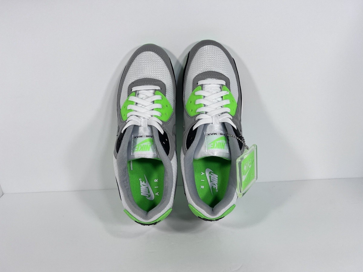 Nike Mens Air Max 90 Recraft CW5458-100 Green White Sneaker 
