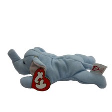 TY Teeny Beanie Baby - PEANUT Blue Elephant - 7 in. 1993 for McDonalds W/ Tag